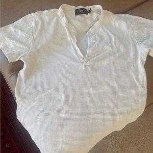 Ralph Lauren RRL Waffle White Short Sleeve Tee